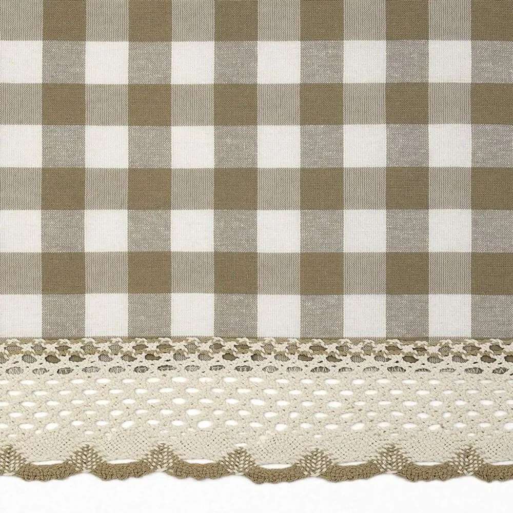 Achim Home Furnishing: Buffalo Taupe Plaid Modern Window Curtain Panel , 72